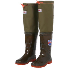 BcoMfy 60cm over-knee waders in green11 keep feet dry in muddy streams