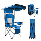 BDL camping chair with canopy shade extended offers cooling comfort on sunny outings.
