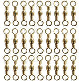 BE-TOOL gold figure-eight ring close-up with smooth rotation for tangle-free fishing