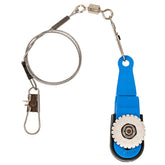 BE-TOOL padded release clip small wire closeup demonstrates durable nylon and steel for reliable line use.