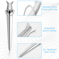 Beach bank fishing rod holder standing upright on sand