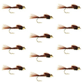 Bead head Pheasant Tail Nymph Fly - Trout Pattern - Size 16