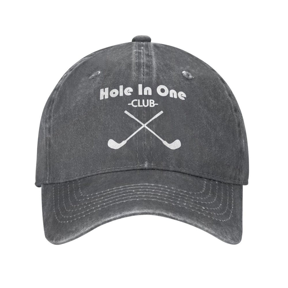 Beafoliya Hole In One Club Cap front graphic for casual everyday wear