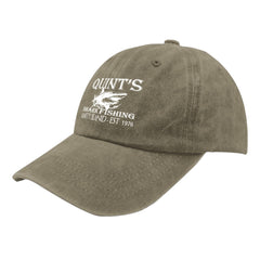 Beafoliya Quints Shark Fishing Hat back view showing adjustable strap for a perfect fit