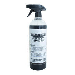 Bear attractant spray being applied at a bait site