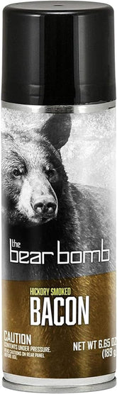 Hunters Specialties Bear Bomb Hickory Smoked Bacon attractant spray can