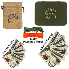 Bear Essentials knot cards large card shows easier-to-read print for focused practice.