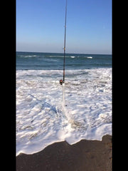 57 inch length with knee plate for deep sand penetration