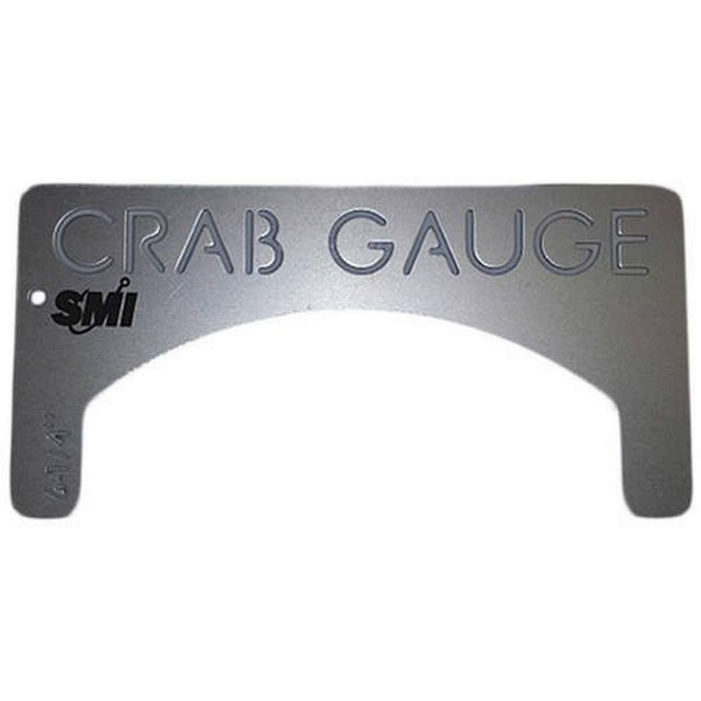 Beau Mac Crab Gauge Deluxe in stamped aluminum for quick crab sizing on fishing trips
