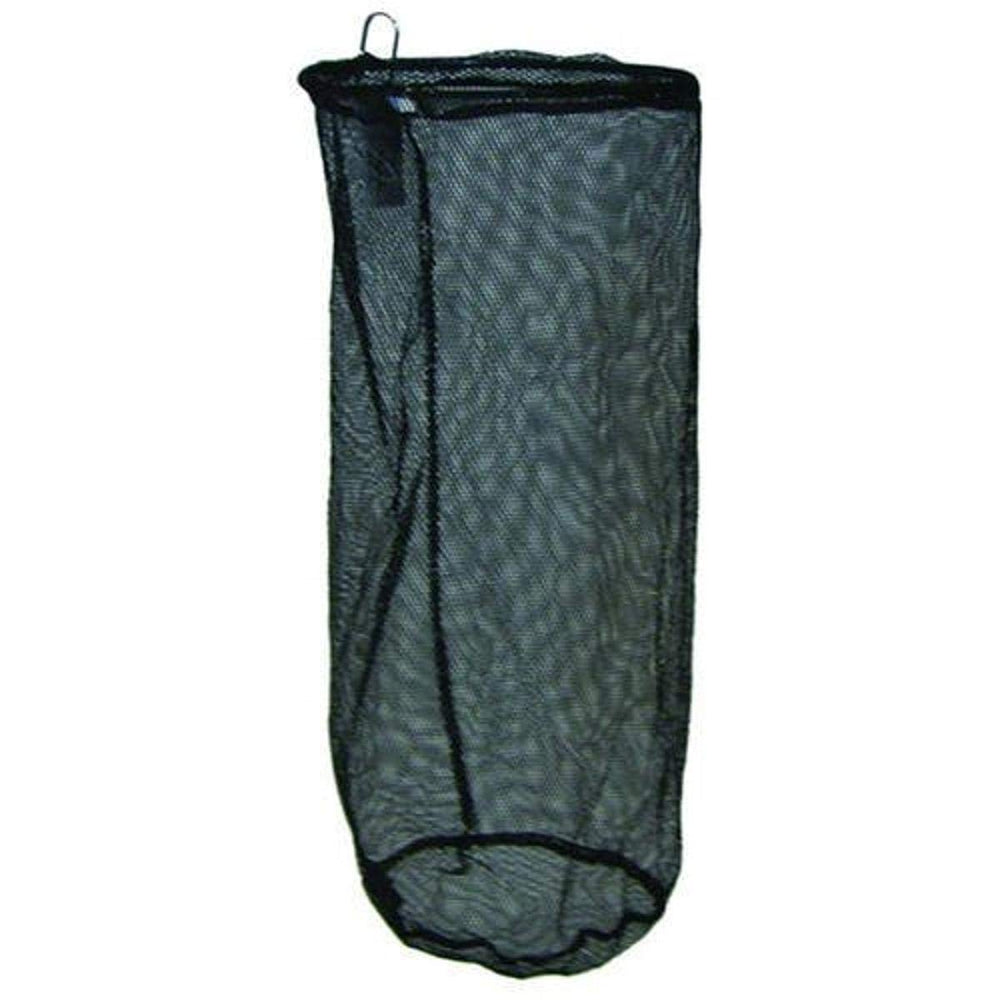 Beau Mac Source Management Clam Net, 6-inch diameter in black, with belt attachment for portable use.