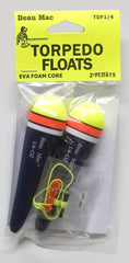 Beau Mac TDF1/4 torpedo EVA float with hi-vis top for bite detection.