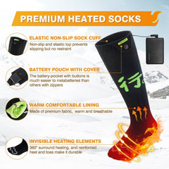 BEAUZMO heated socks fabric is washable and comfortable for repeated outdoor use