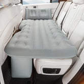 BEBAS self-inflating SUV air mattress back-seat bed gray enables comfortable road-trip sleep.