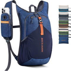 BECOJADDE 15L backpack front view shows organized pockets for quick access on hikes
