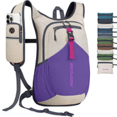 BECOJADDE 20L backpack folded-pocket demonstrates compact storage for travel