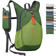BECOJADDE 20L backpack front view in olive for easy-day hiking.