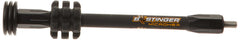 Bee Stinger stabilizer with weights included demonstrates balanced setup for customization