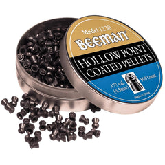 Beeman hollow point pellets .177 cal in a coated tin, ideal for precision target shooting.