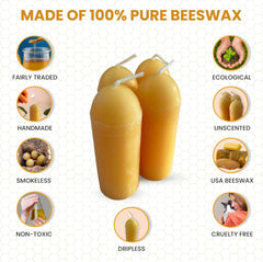 BeeTheLight USA-made beeswax candle handcrafted in small batches