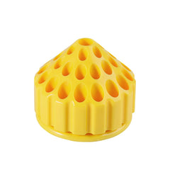 Begot 360-degree rotating organizer for quick access to grinding heads.