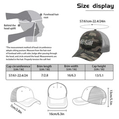 BEIXBE All Sugar No Daddy hat, washed denim look for outdoor style.