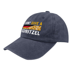 BEIXBE I Don't Give A Schnitzel hat back-strap view shows adjustable fit