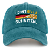 BEIXBE I Don't Give A Schnitzel hat front view for casual Oktoberfest vibes