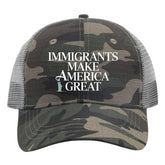 BEIXBE Immigrants Make America Great Hat front view for casual daily wear
