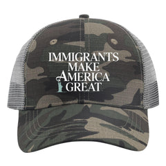 BEIXBE Immigrants Make America Great Hat front view for casual daily wear