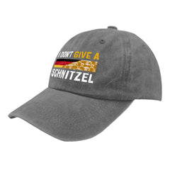 BEIXBE I Don't Give A Schnitzel hat side detail displays retro mesh design and airflow