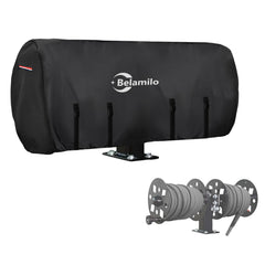 Belamilo waterproof welding lead reel cover front view protects reels from sun and rain