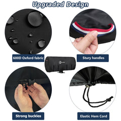 Belamilo welding lead reel cover elastic hem cord enables snug fit