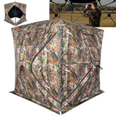 BELKIDZ Hunting Blind 360-degree view panels provide all-around visibility for safer fields of fire.