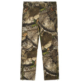Bell Rangers Realtree APX camo pants front view highlighting six-pocket utility for secure field storage.