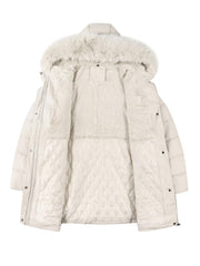 Bellivera puffer coat functional pockets provide secure storage and hands-free convenience.