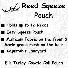 Bend-Able Reed Quiver Pouch back view showing breathable mesh.