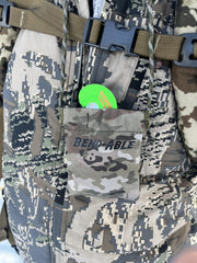 Bend-Able Reed Quiver Pouch open mesh back for quick drying.