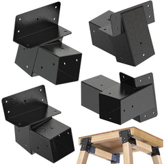 BeneLabel 4Pack 4x4 brackets packaging highlights sturdy heavy duty steel construction.