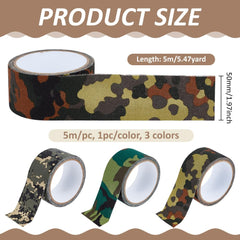 BENECREAT camo tape desert pattern enhances gear concealment in sandy environments