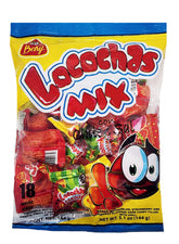 BENY Locochas bag front view highlighting chili-centered hard candies.