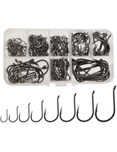 Beoccudo fishing hooks large set in assorted sizes 6-22