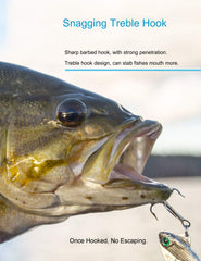 Close-up of Beoccudo treble hooks in high carbon steel