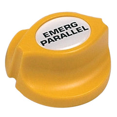 BEP Emergency Parallel Battery Knob yellow front view shows compatibility and simple installation