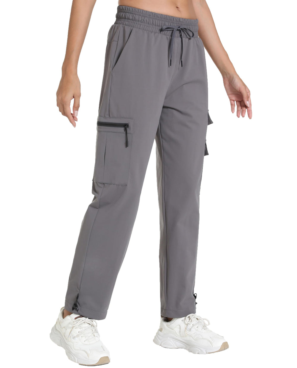 bepopotan quick dry women's cargo pants front view for lightweight hiking comfort