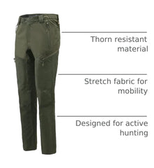 Beretta Boondock pants side vent shows breathable mobility in dense brush.