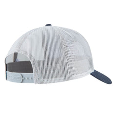 Side/back view showing mesh back panels and snapback closure on Beretta Honor Trucker Hat