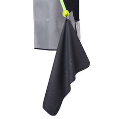 Beretta microfiber shooting towel close-up highlighting absorbent fabric for fast cleanup