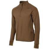 Beretta Stretch Tech Half Zip Fleece Shirt front view shows flexible warmth for outdoor activity