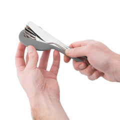 Berghoff Leo knife in 18/10 stainless steel for durable travel dining.