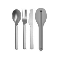 Berghoff Leo spoon with polished finish for everyday meals on the go.
